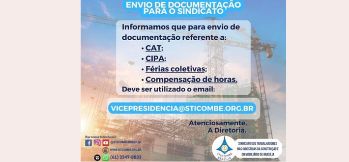 ATENÇÃO EMPRESAS SOBRE A OBRIGATORIEDADE DO ENVIO DA CÓPIA DA CAT