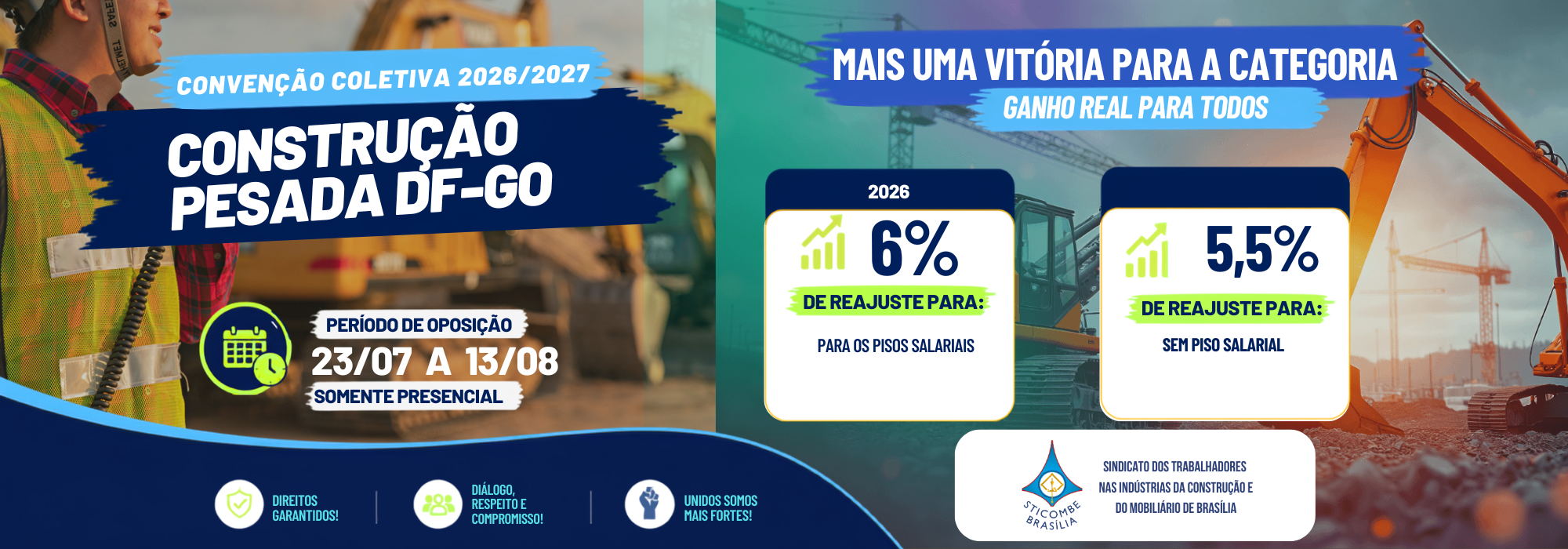 Convenção Coletiva de Trabalho Construção Pesada DF-GO